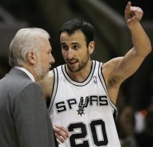 Manu hizo un poco de todo y San Antonio est arriba