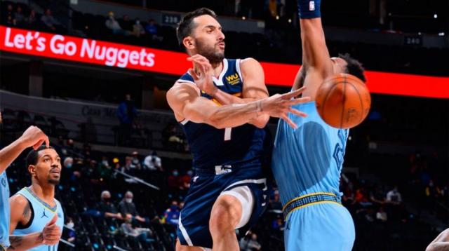 Titularidad y defensa de Campazzo en triunfo de Denver