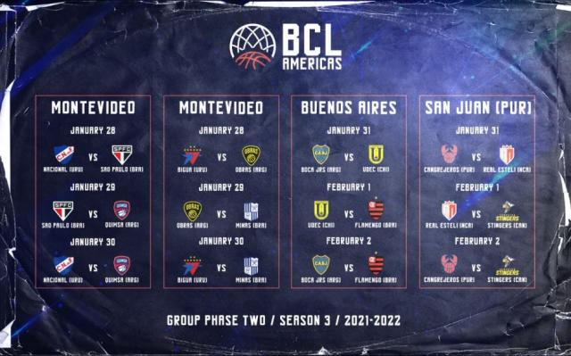 Fixture confirmado para la BCL Amricas