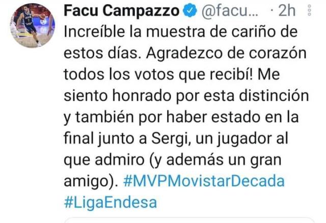 Otro logro para Campazzo