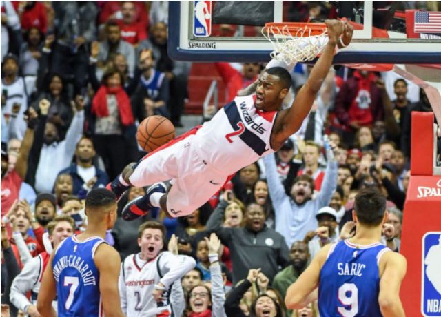 Wall gui a los Wizards a su primer triunfo