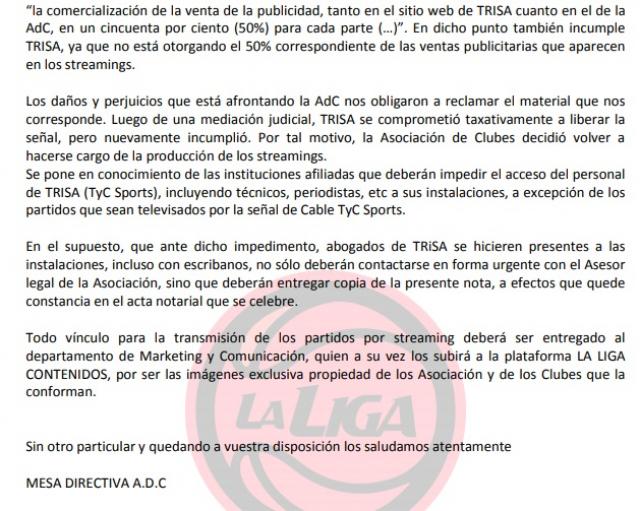 La AdC subi al ring a TyC por el Streaming