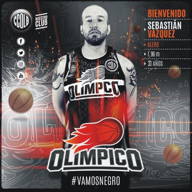 Sebastin Vzquez es la nueva ficha de Olmpico