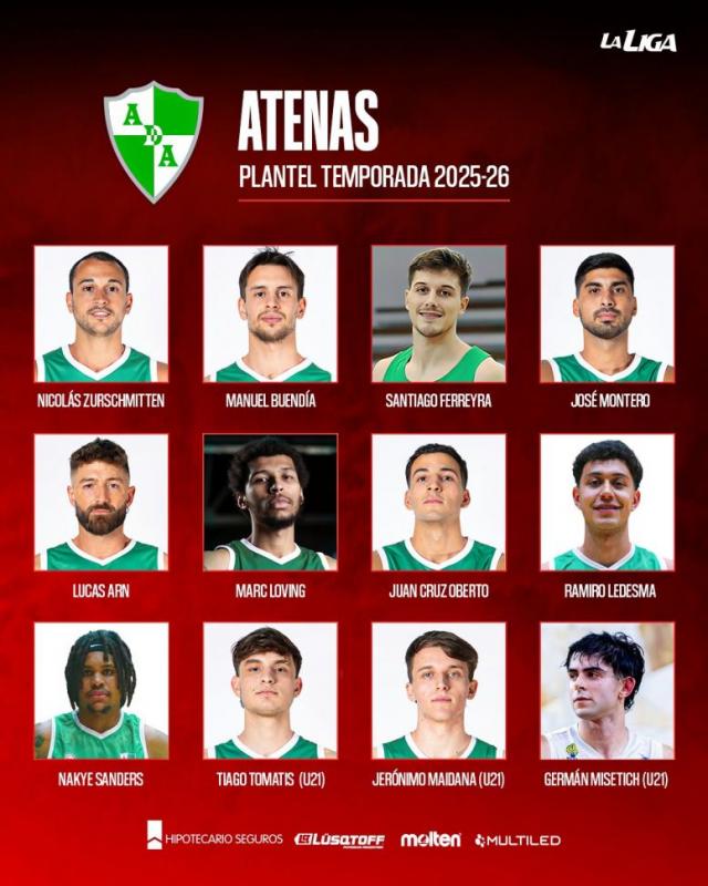 Atenas e Independiente completaron sus planteles