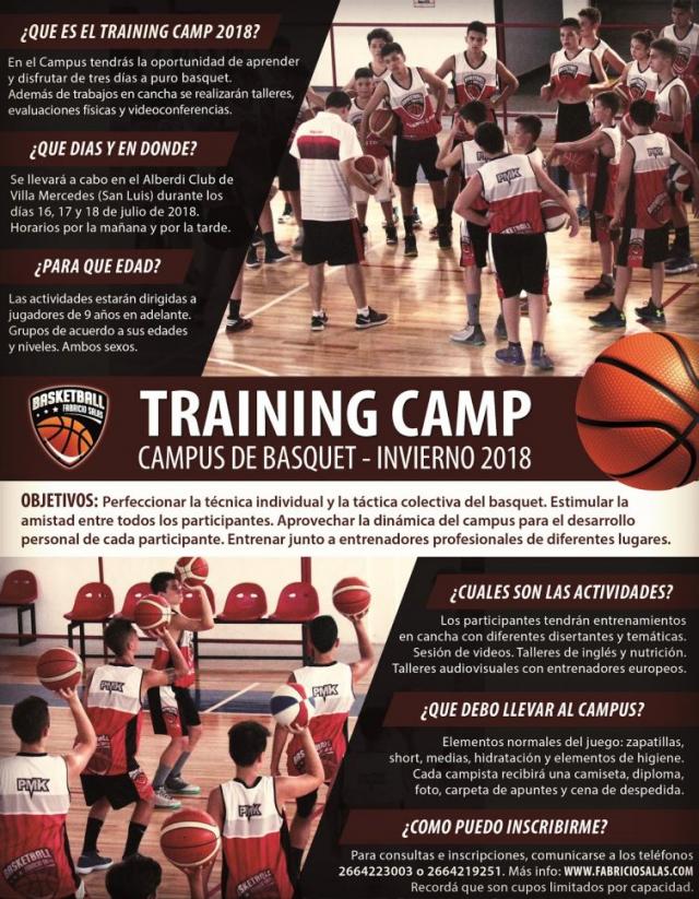 Inscripcin abierta para el Training Camp 2018